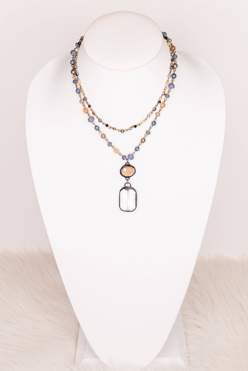 Micah Necklace in Denim