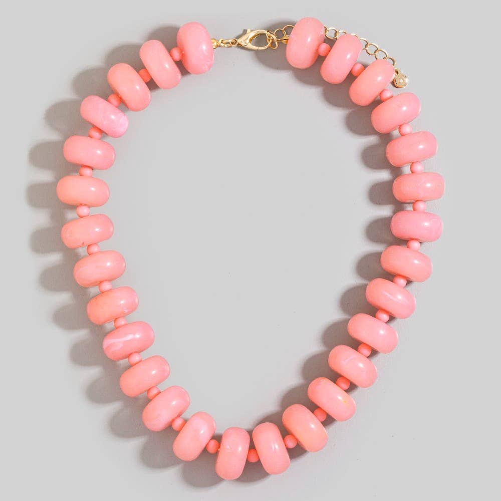 Chunky Rondelle Bead Necklace Set