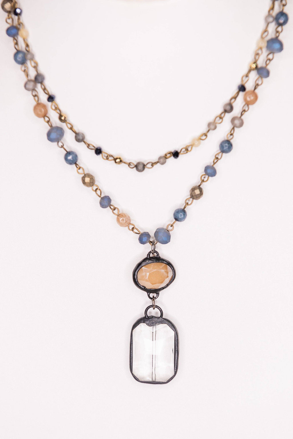 Micah Necklace in Denim